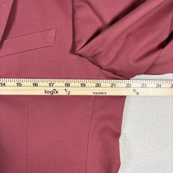 Flynt Mens Blazer Jacket Sz 42R Sport‎ Coat Bueller Salmon Stretch Cotton Preppy - Picture 8 of 8